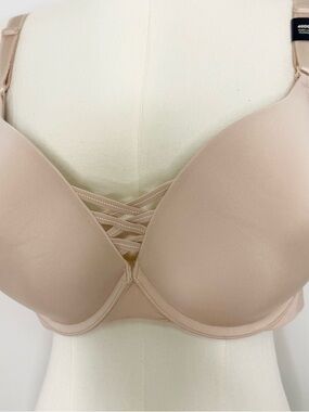 Torrid Nude Push Up Plunge Bra 40DD NWT Strappy Front